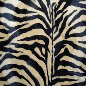 100% polyester zebra pattern printing velboa fabric item