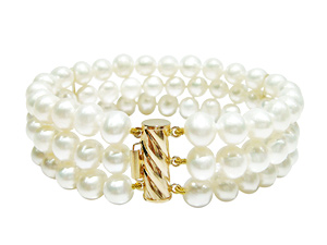 14KY 7-7.5mm freshwater pearl bracelet