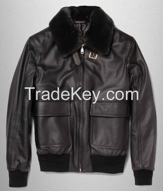 Goat leather Fashion Jacket