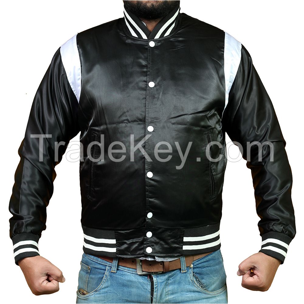 Satin Baseball Jackets for Men