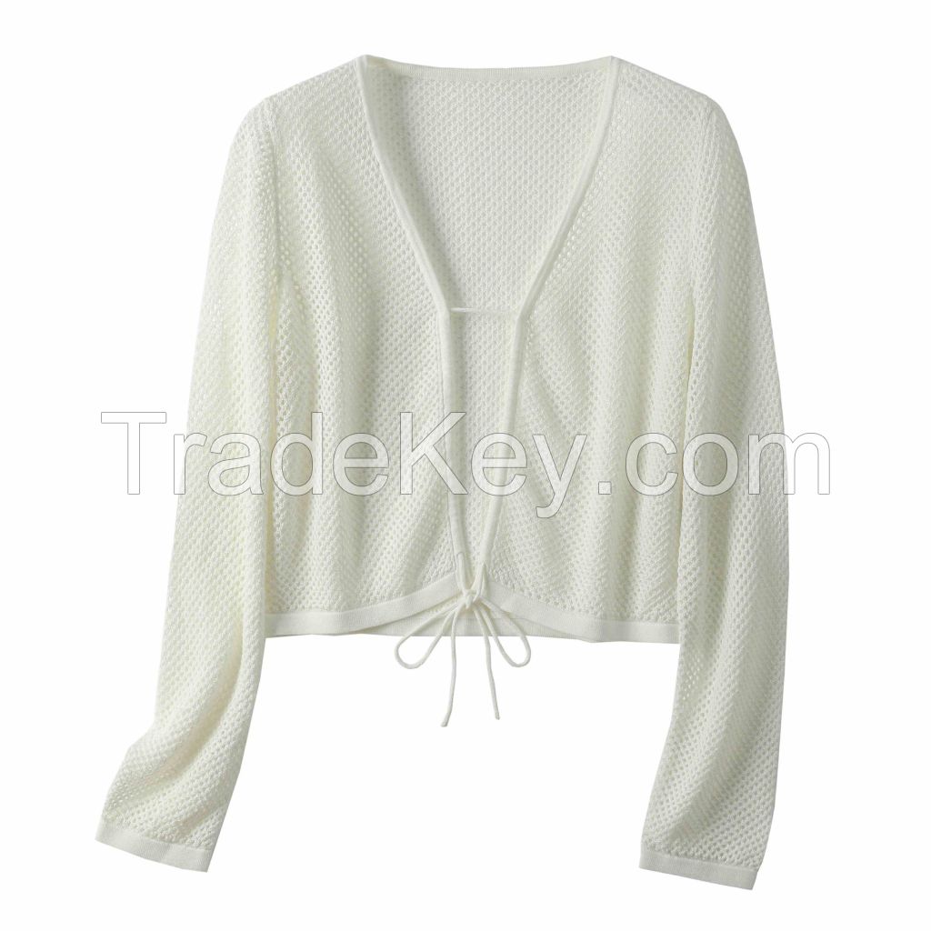 2026 Lady's Woollen Sweater Wool blended lurex yarn