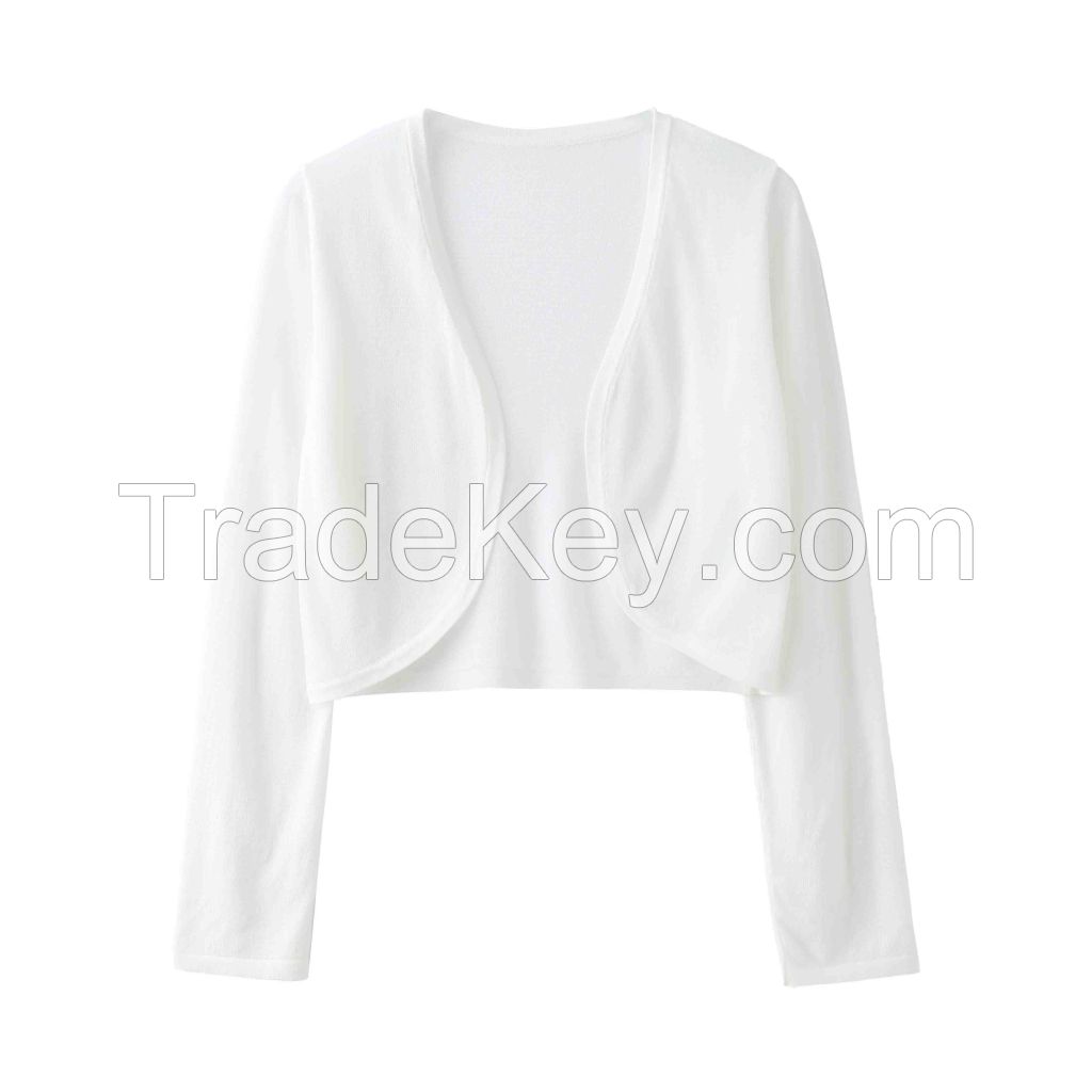 2026 Lady's Lyocell Coat Open-front cardigan