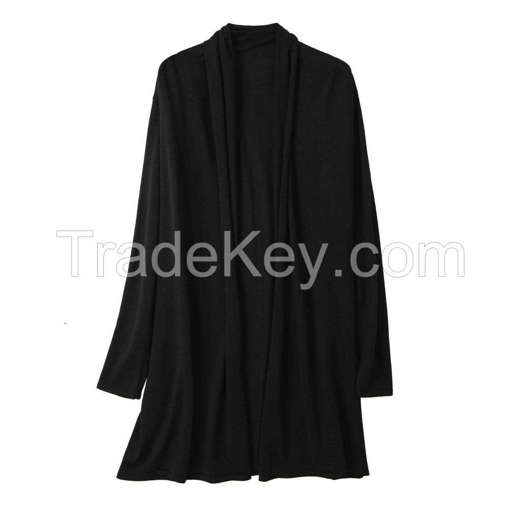 2026 Lady's Lyocell Coat Open-front cardigan