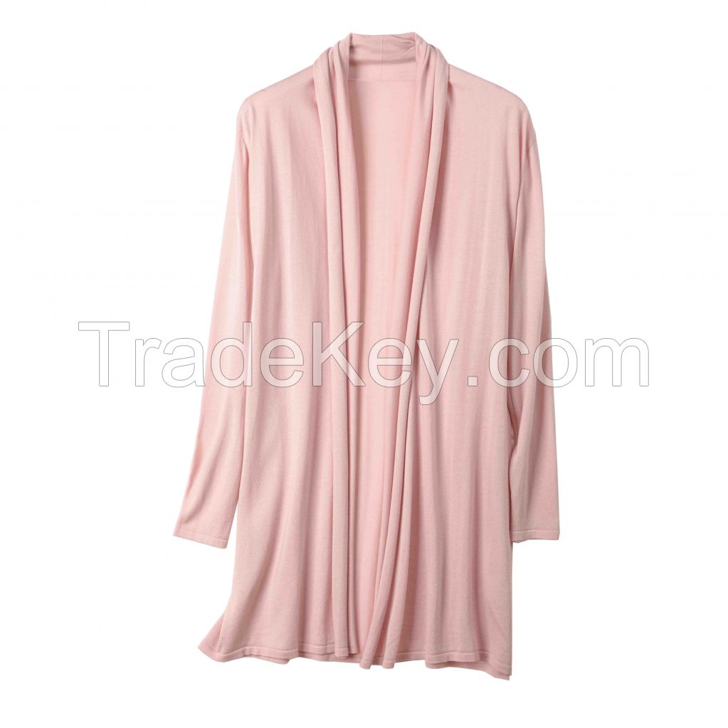 2026 Lady's Lyocell Coat Open-front cardigan