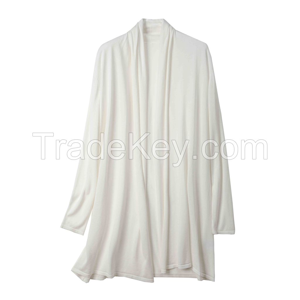 2026 Lady's Lyocell Coat Open-front cardigan