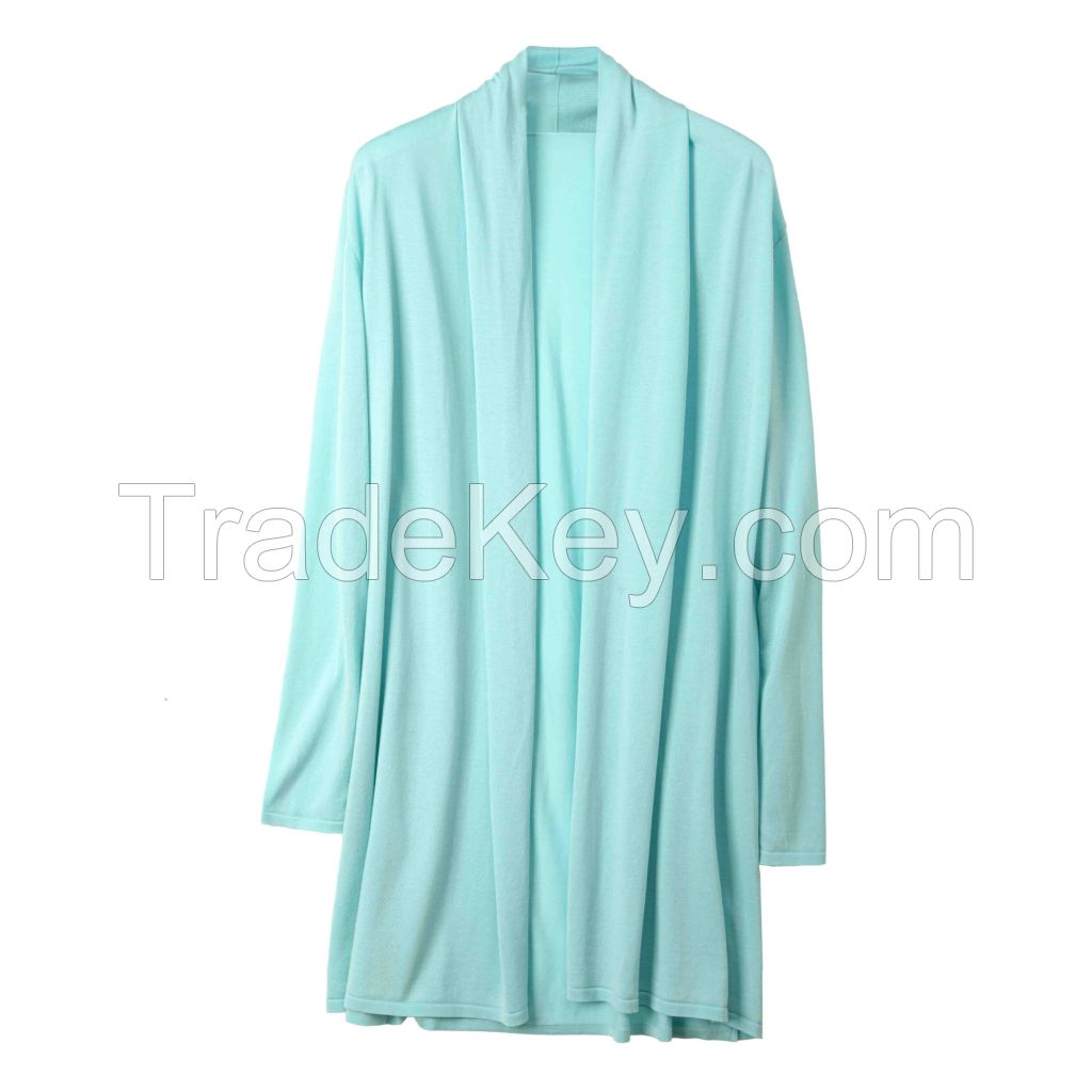 2026 Lady's Lyocell Coat Open-front cardigan