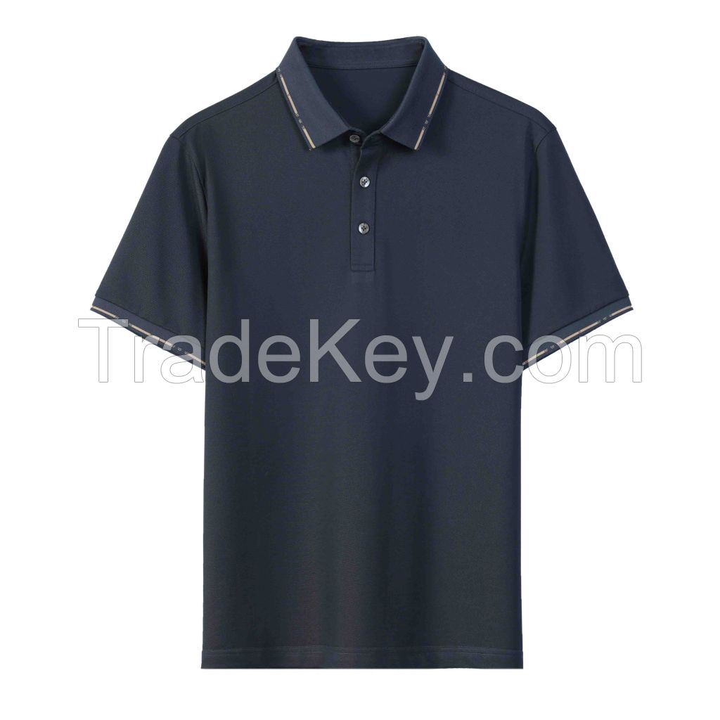 2026 Men's T-Shirt Solid Color Short-Sleeve Shirt