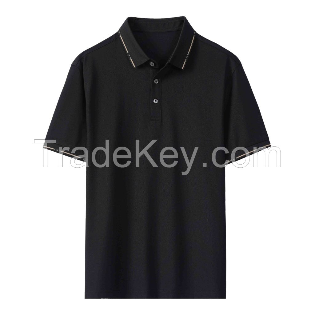 2026 Men's T-Shirt Solid Color Short-Sleeve Shirt
