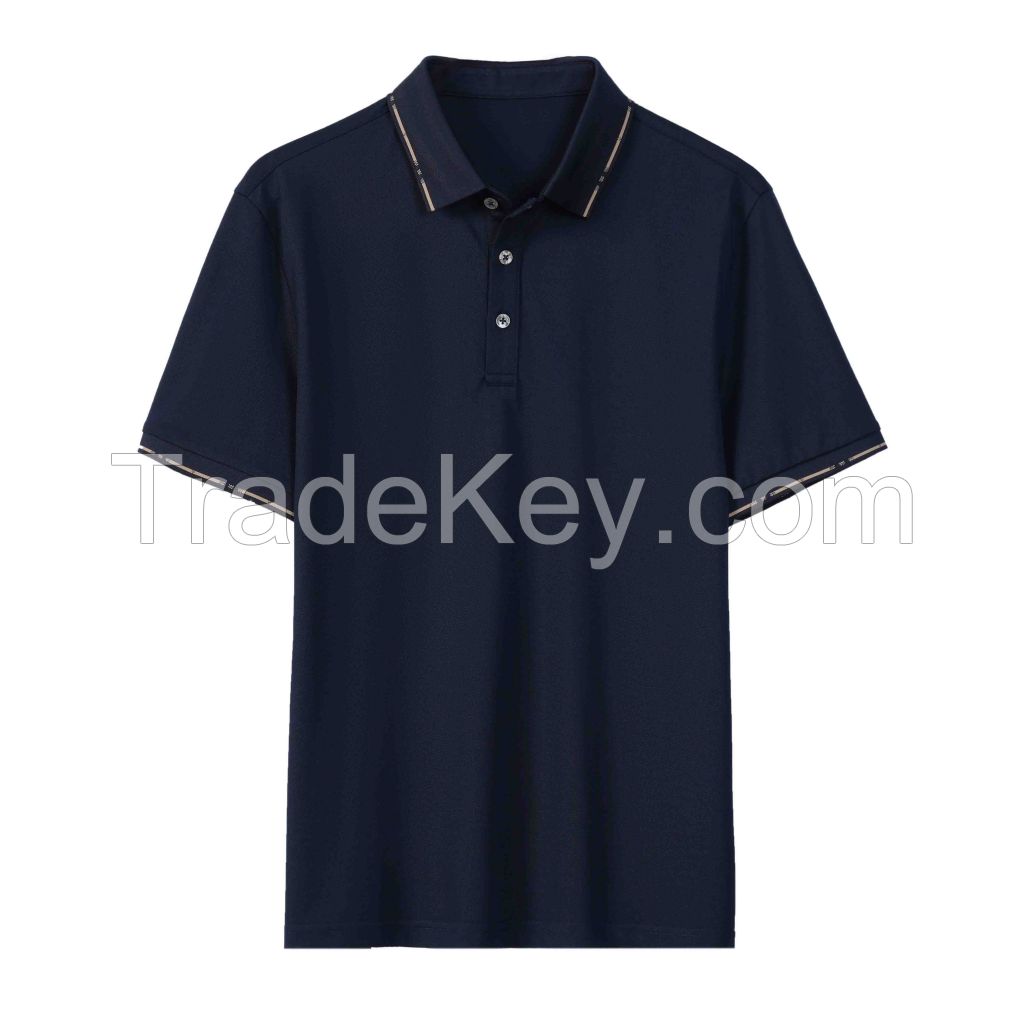 2026 Men's T-Shirt Solid Color Short-Sleeve Shirt