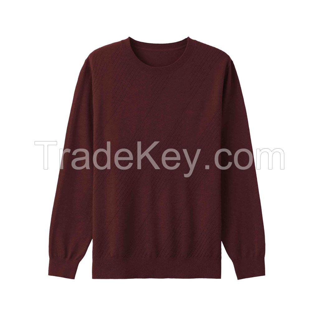 2026 Men's Woollen Sweater Crewneck  Versatile Top