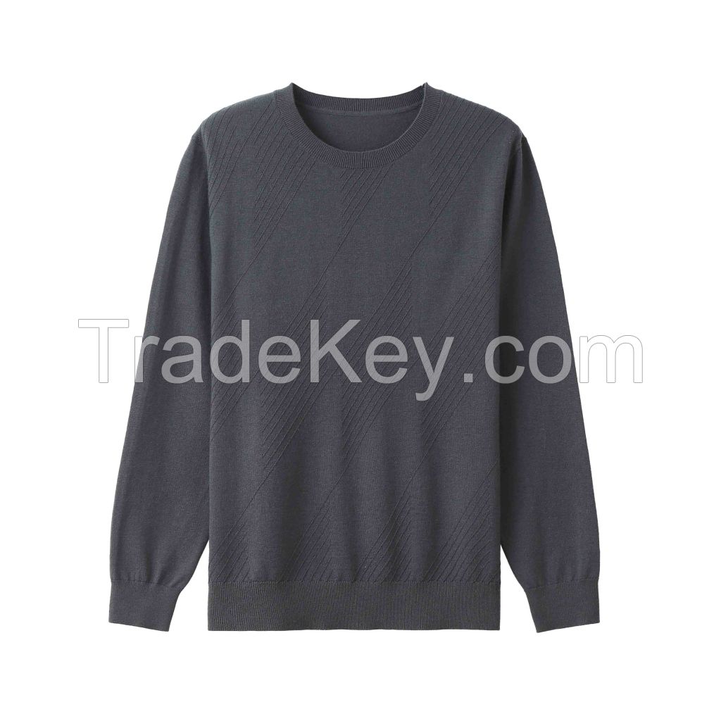 2026 Men's Woollen Sweater Crewneck  Versatile Top