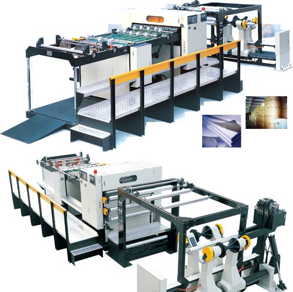 Rotary paper sheeter/paper cutting machine