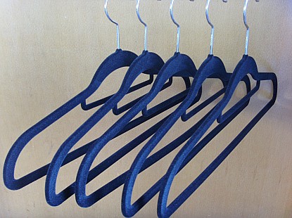 flocked shirt hanger