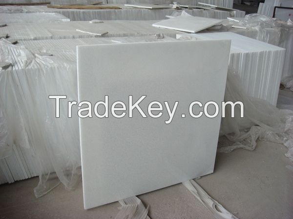 China crystal whtie marble slab, tiles
