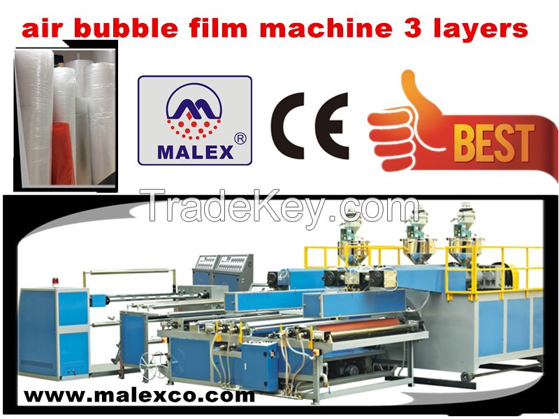 air bubble machine 3 layers 3 screw extruders high speed good quality