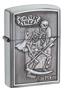 silver oil lighter