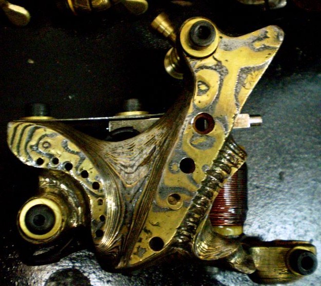 Custom Luo's Machine Veins Cuprum Sculpt Tattoo Machine