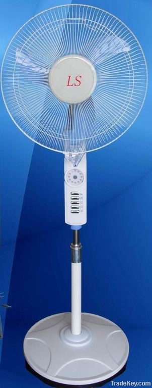 16'' Rechargeable Emergency Stand Fan with LED light