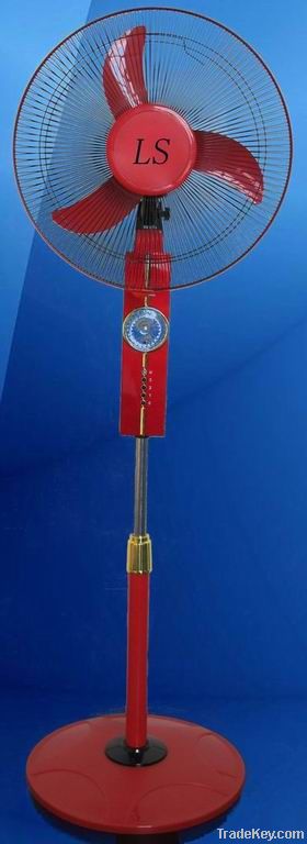 16'' Rechargeable Emergency Stand Fan with LED light