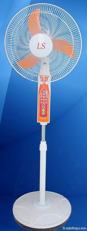 16'' Rechargeable Emergency Stand Fan with LED light