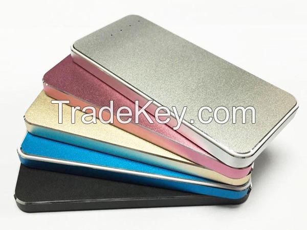 5000mAh Aluminum Aloy Power Bank Multi Color Using Li-polymer cell for iPhone, iPad, Samsung Tablet PC, Android Phone, Digital Camera, PDA