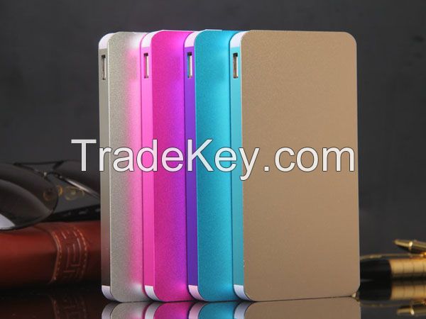 10000mAh metal case power bank with li-polymer cell for iPhone, iPad, Samsung galaxy, note, android phone, smartphone