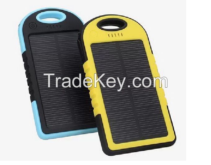 4000mAh solar charger battery charger for iPhone, iPad, Samsung, Android Tablet