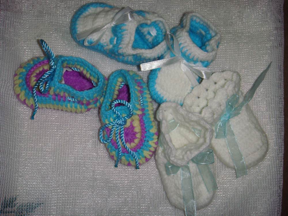 Baby Booties Handmade Crochet