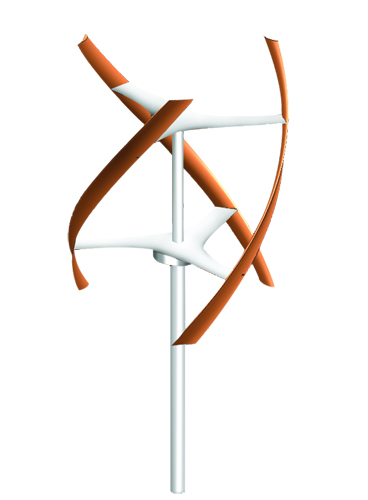 Vertical-axis Wind Turbine (Aerospiral)