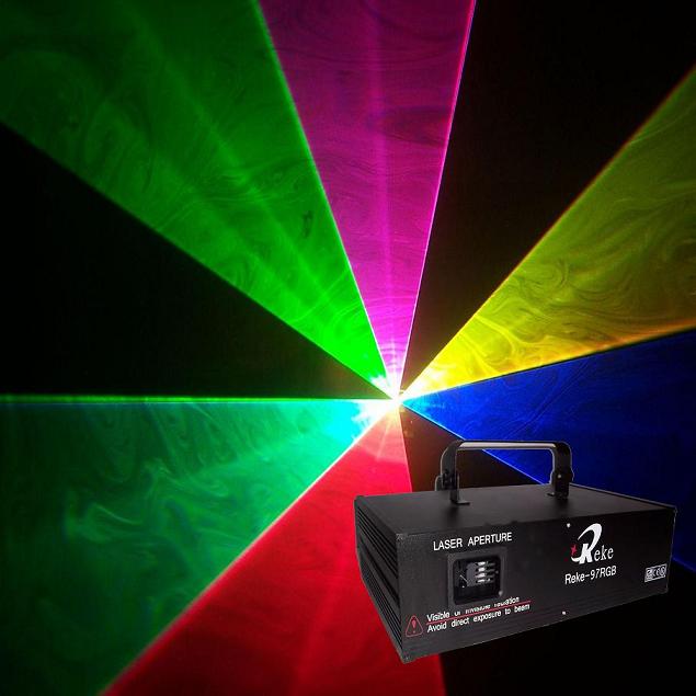 RGB full color laser show, laser show system