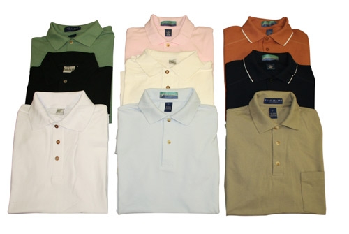 Lite Khaki Pine Polo Island Shirts
