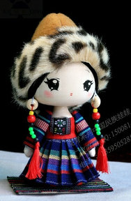 Chinese Minority Craft Dolls - Tu girl