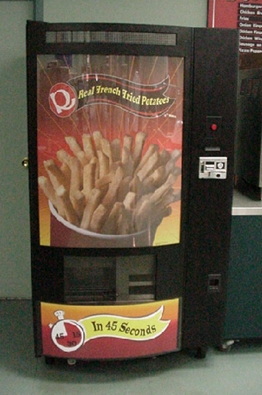 The fastest french fries vending machine in the world