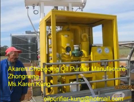 Double Stage Vacuum Insulate Oil Purifier Machine for Power transformer