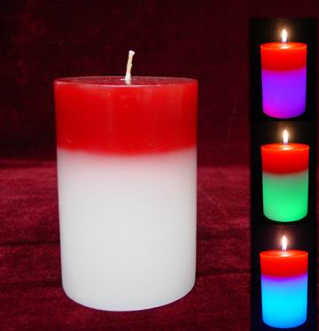 Column shape two colors candle (GT-402A-1)