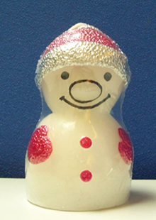 Small Snow Man Candle (GT-402W)