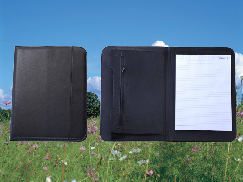 enviromental protection leather A4 confrence file folder