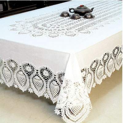 PVC Tablecloth and Doily