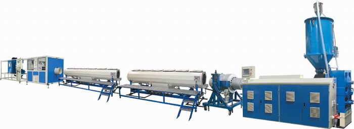 PE water/gas pipe production line