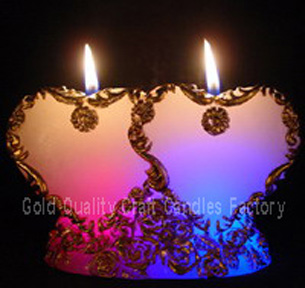 Heart shape led candle