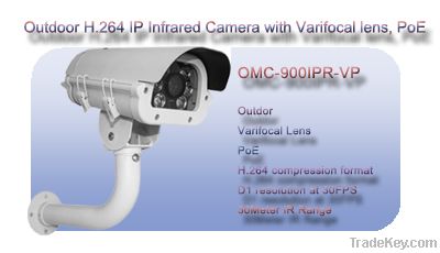 Outdoor Infrared IR IP Network POE Camera