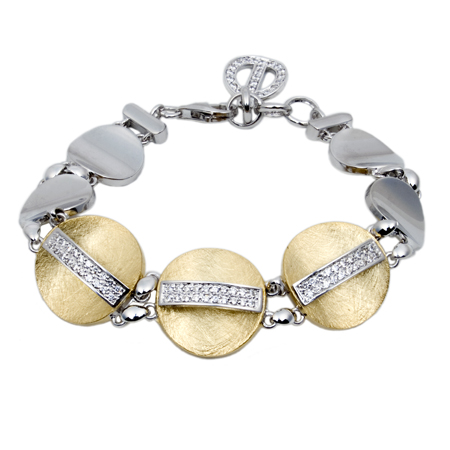 silver bracelet in gold color