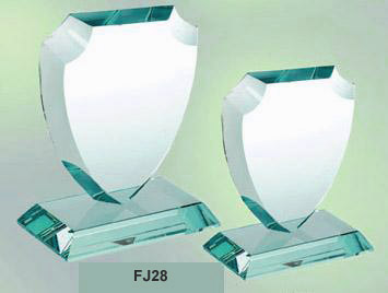 Jade glass trophy