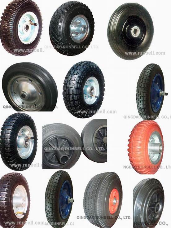 rubber wheels/solid rubber wheels/pneumatic wheels/pu foam wheels