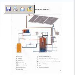solar hot water heating system
