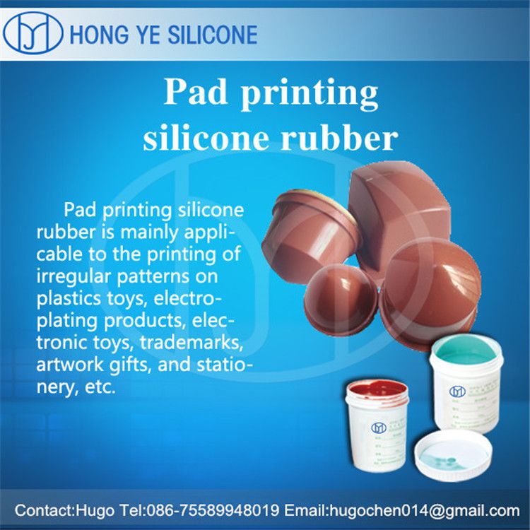 Silicone rubber for pad printing