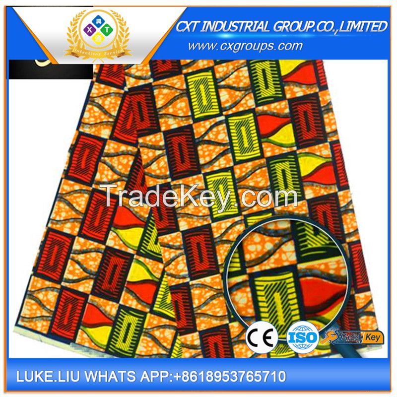 100% cotton fabric/african imitation wax print fabric