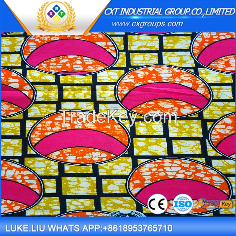 Custom popular african wax print fabric