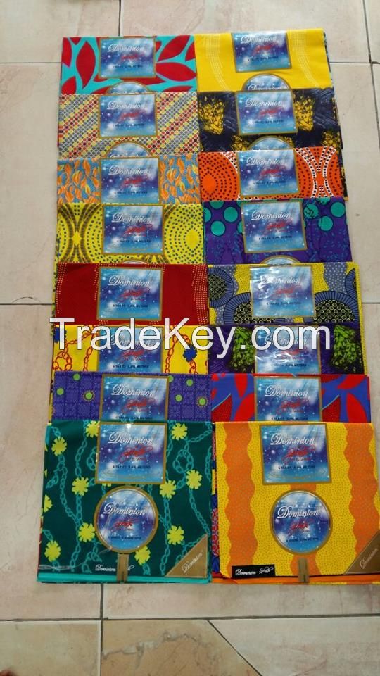 Hot Selling African 100 % Real Wax Cotton Fabric 24*24
