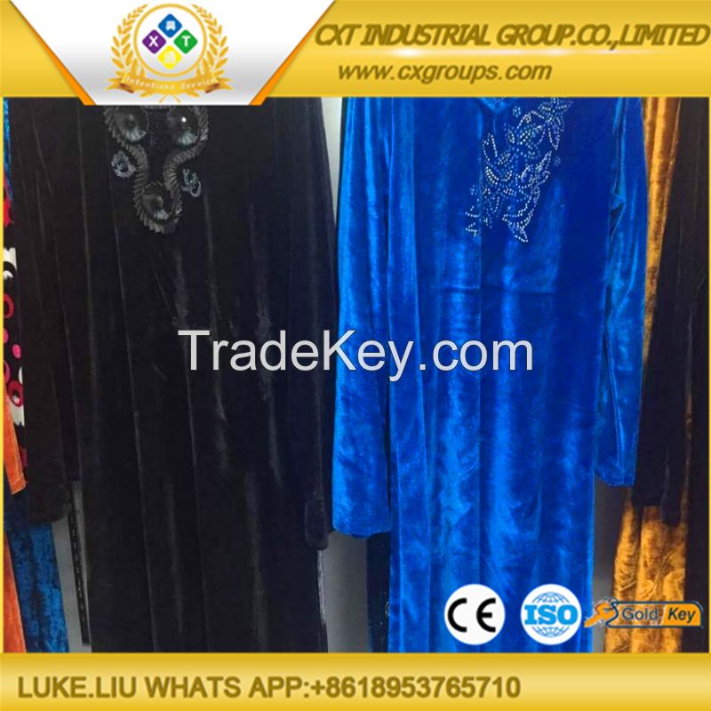 high quality velourFABRIC arab robe